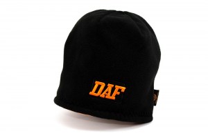 Gorro de Lana ~ Beanie ~ Double AA ~ Black ~ Orange