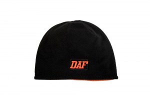 Gorro de Lana ~ Beanie ~ Double AA ~ Black ~ Orange