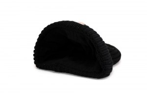 Gorro de Lana ~ Chunky Knit Beanie ~ Double AA ~ Black