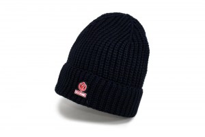 Gorro de Lana ~ Chunky Knit Beanie ~ Double AA ~ Dark Blue