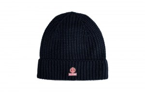 Gorro de Lana ~ Chunky Knit Beanie ~ Double AA ~ Dark Blue