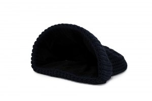 Gorro de Lana ~ Chunky Knit Beanie ~ Double AA ~ Dark Blue