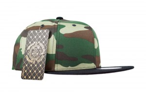 Snapback - Double AA - Sin Bordado - Militar - Black - Front